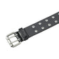 Rivet Black Leather Belt