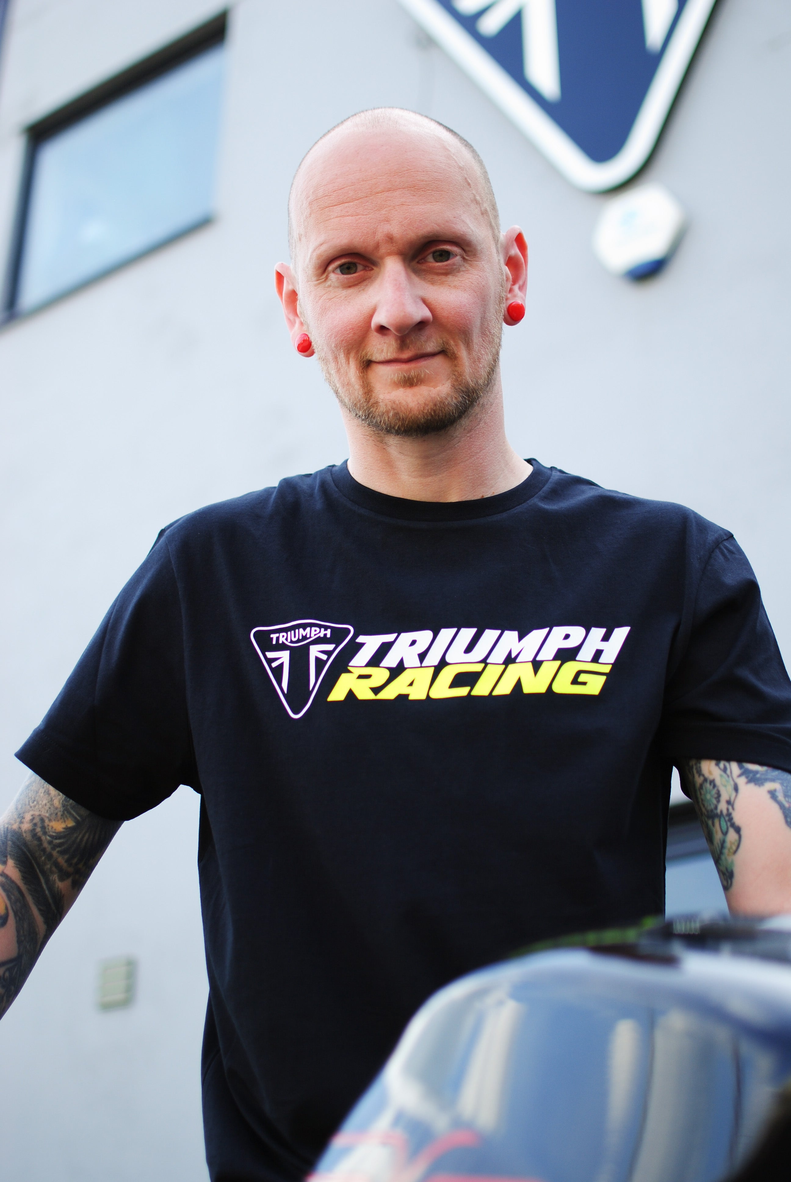 Triumph Racing Black T-Shirt (MTSS25117-S)