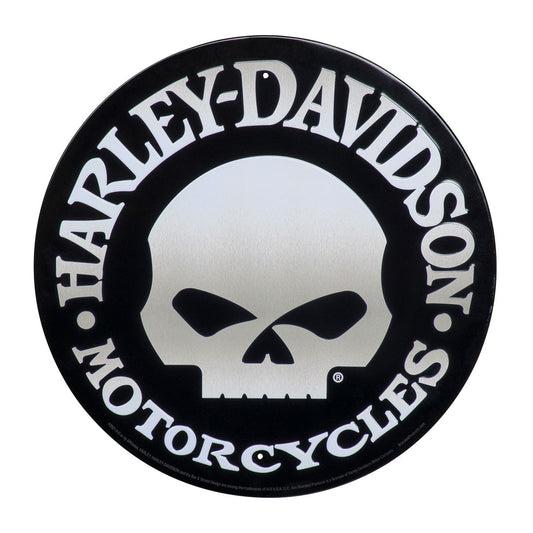 H-D SKULL TIN SIGN