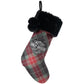 Holiday Faux Christmas Stocking Red/Green Plaid