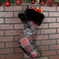 Holiday Faux Christmas Stocking Red/Green Plaid