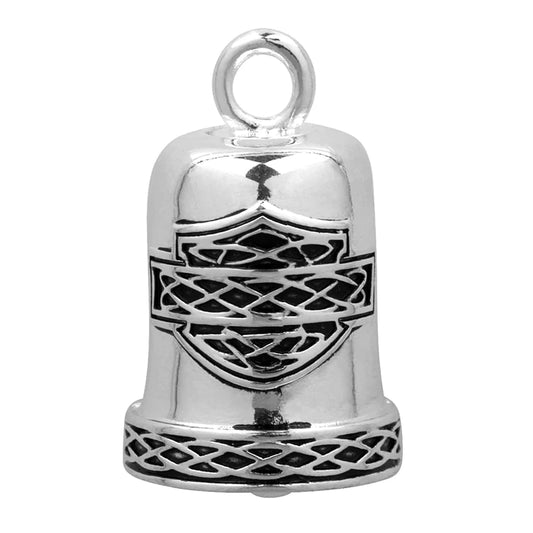 CELTIC BAR & SHIELD SILVER RIDE BELL