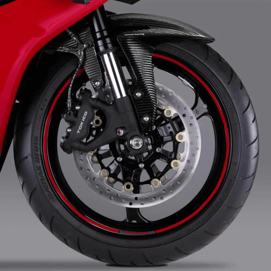 Racing 17" Wheel Sticker Set Tape - Red