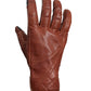 Banner Brown Leather Gloves