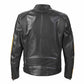 Braddan Black Retro Air Race Leather Jacket