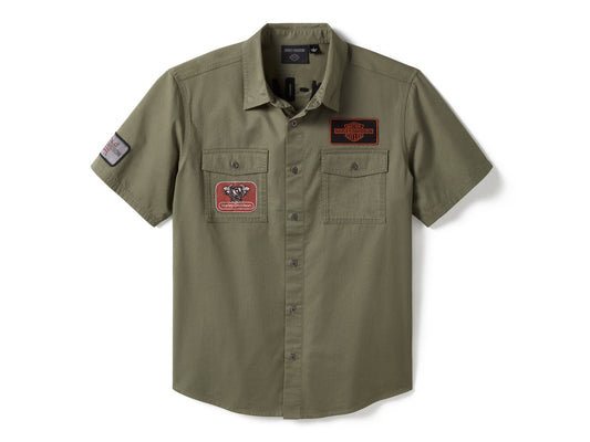 Men's V-Twin Equipped Solid Mechanics Shirt