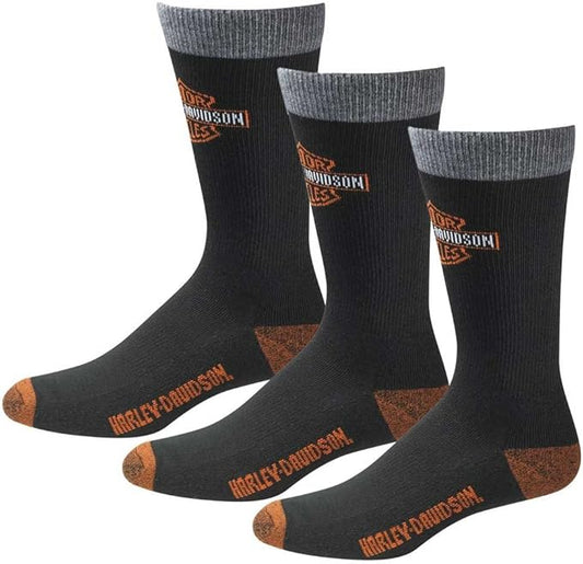 Harley-Davidson Men's UltraDri 3 Pack Poly Blend Riding Socks