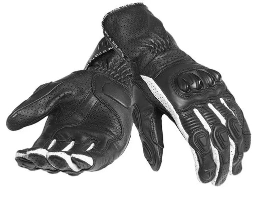 Triple Perforated Leather Gloves