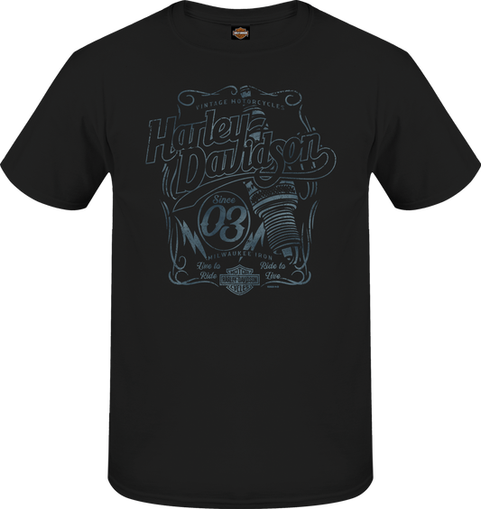Cheltenham Harley-Davidson Label Plug Dealer T-shirt