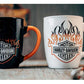 Harley-Davidson® Bar & Shield Flames Ceramic Mug Set - 15 oz. - Color Change