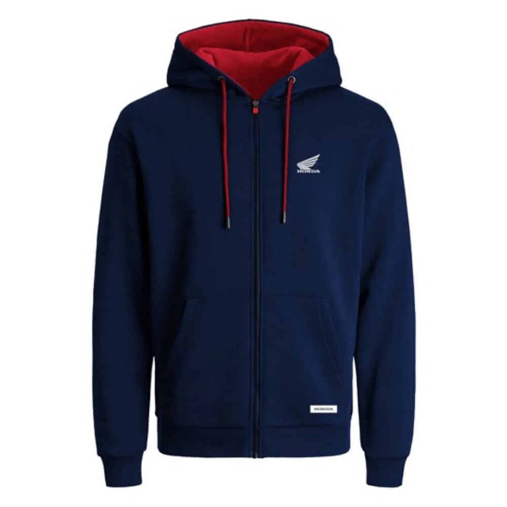 Honda Blue Zip Hoodie (08AUD-SHD-001S)
