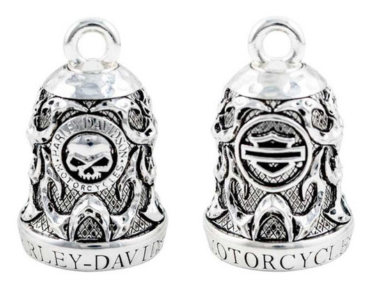 Motorcycle Ride Bell, Willie G Skull & Tribal Flames