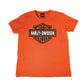 Bar and Shield Orange Kids T shirt