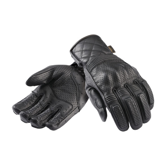 Dalton Black Leather Gloves