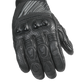 Bullet Black Leather Gloves