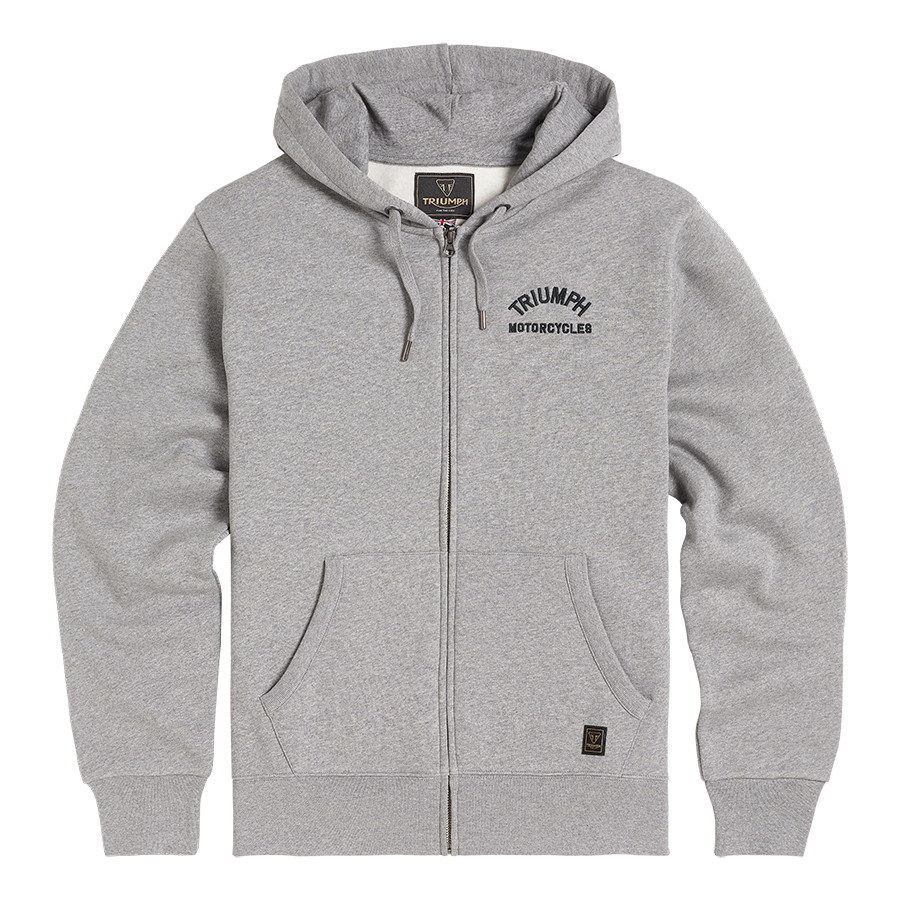 Triumph Dolan Grey Full Zip Hoodie (MSWS2343-S) Triumph Dolan Grey Full Zip Hoodie (MSWS2343-S)
