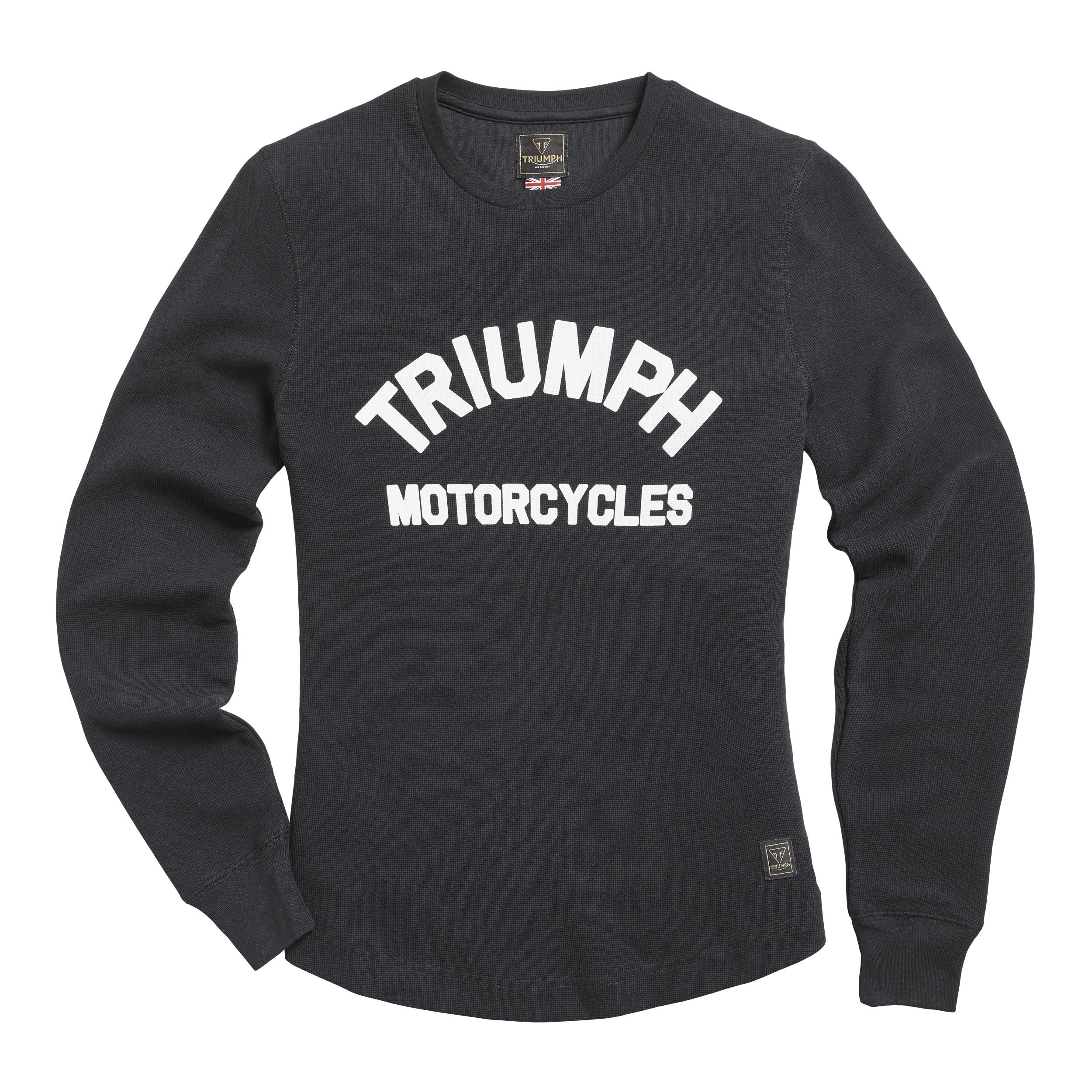 Triumph Swain Ladies Long Sleeve Waffle Black T-Shirt (MTLS21020-S)