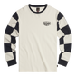 Harker Checkerboard Long Sleeve White T-Shirt