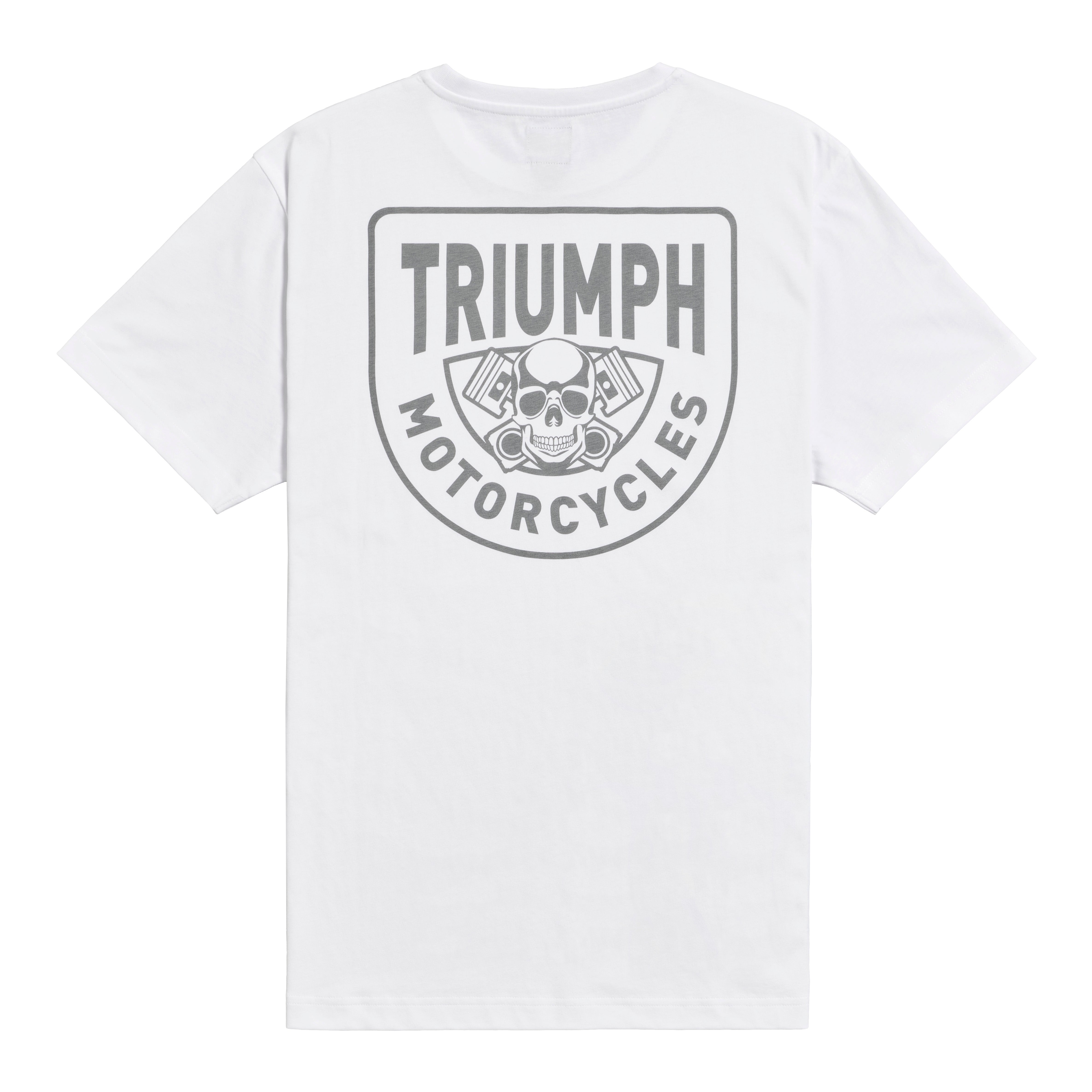 Triumph Piston Rich White T-Shirt (MTSS25105-M)