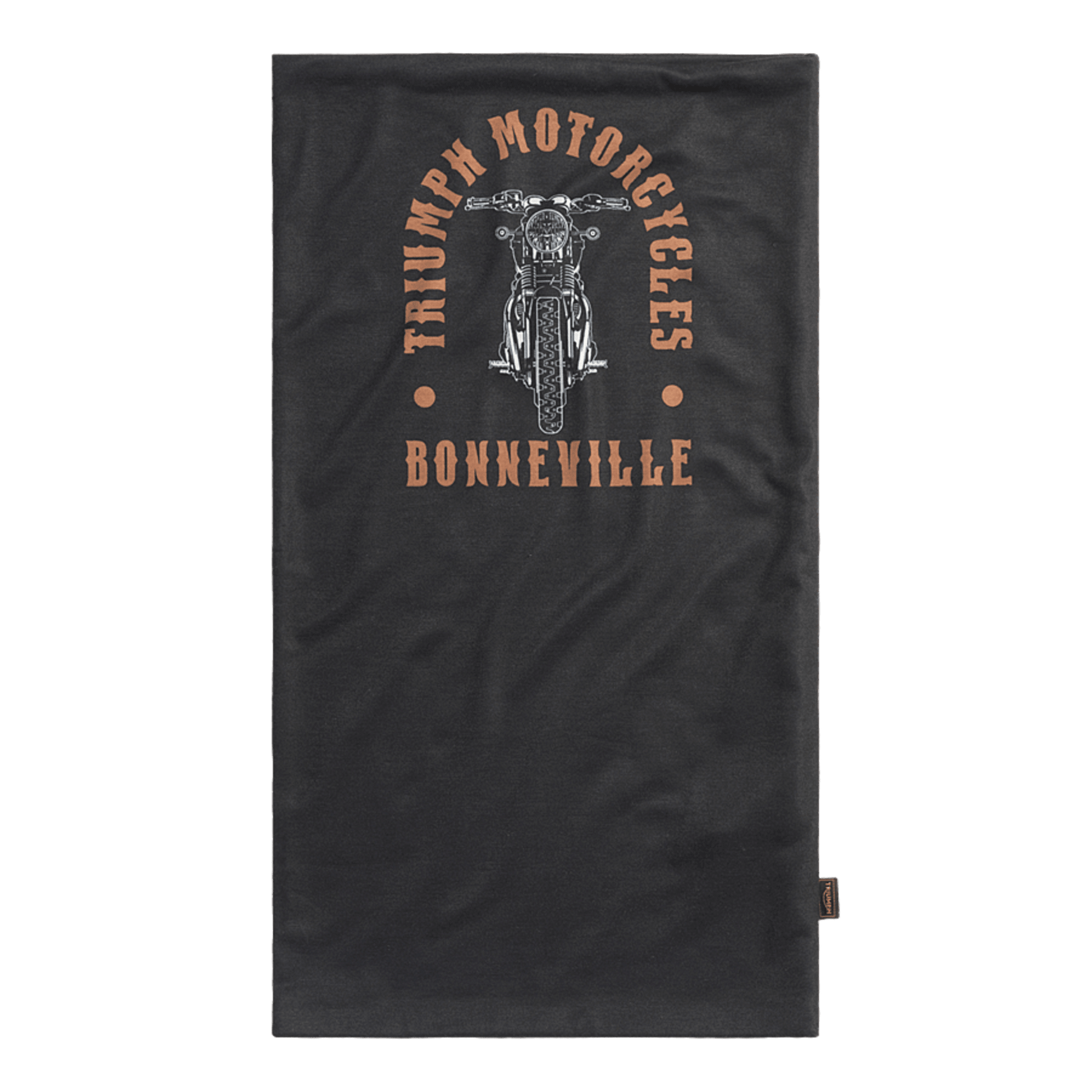 Black neck tubewith Triumph Motorcycles Bonneville logo