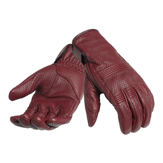 Cali Burgundy Leather Gloves