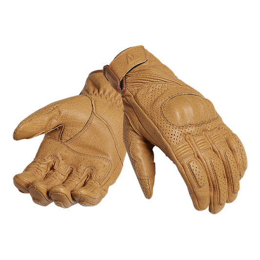 Harleston Gold Leather Gloves