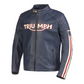 Braddan Blue Retro Air Race Leather Jacket