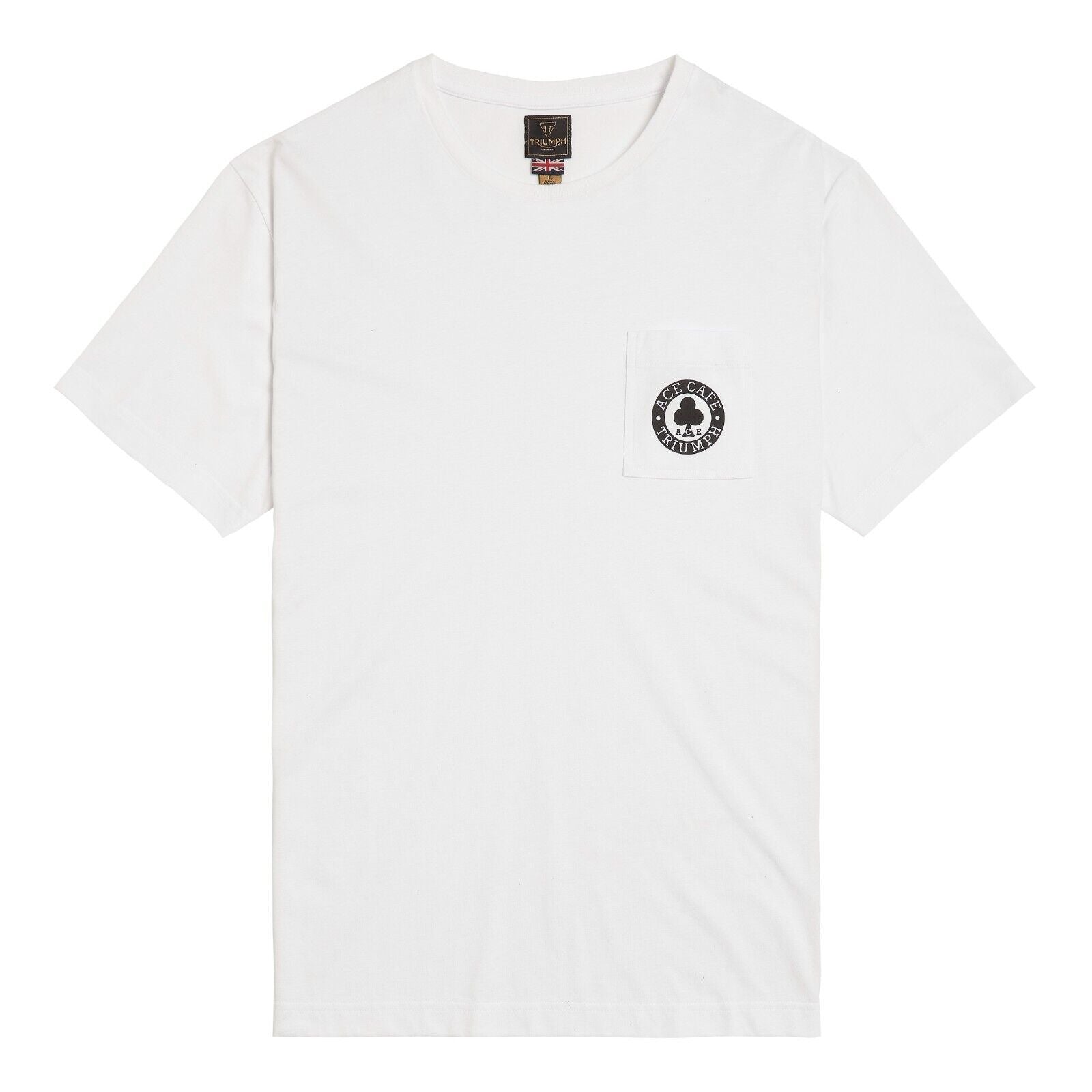 Triumph Ace Café Pocket T-Shirt White (MTSS23802-S)