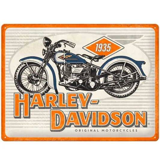 Nostalgic - Harley-Davidson 30x40 Motorcycles 1935